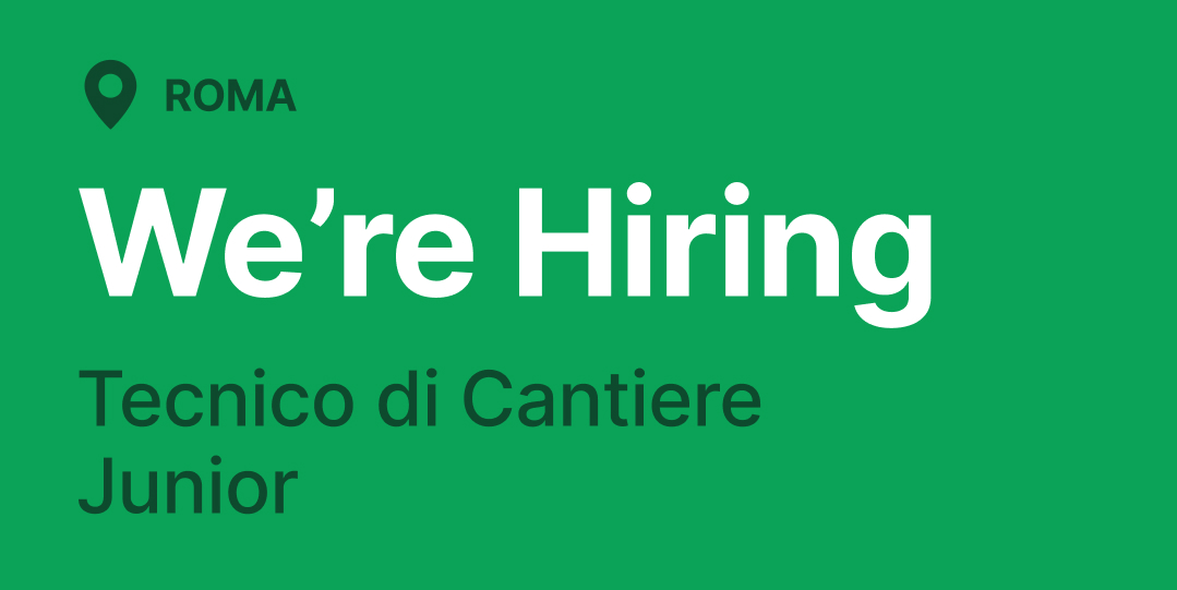 Tecnico di Cantiere Junior – Roma